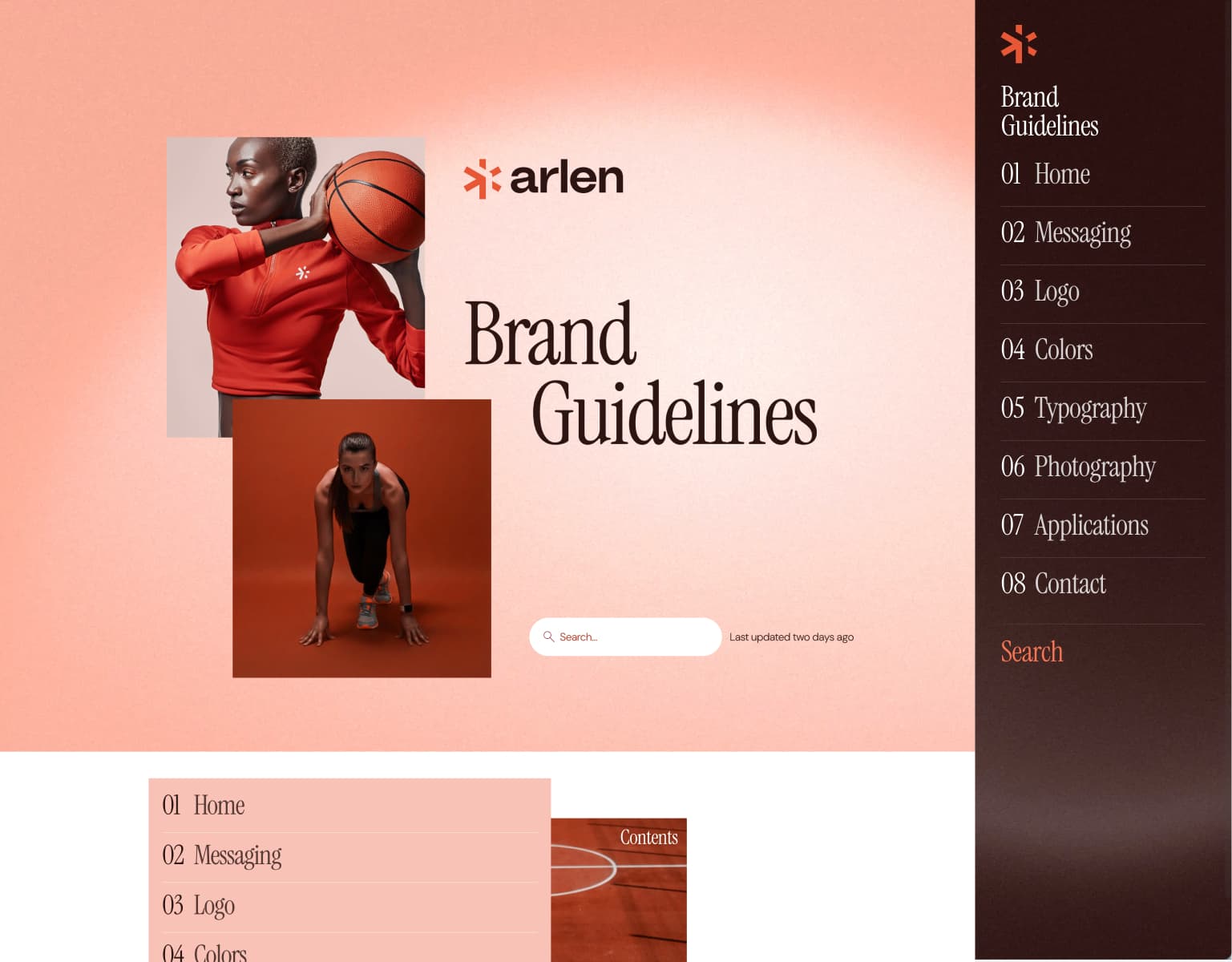 A screenshot of the Guidelines collaborative brand guidelines editor
